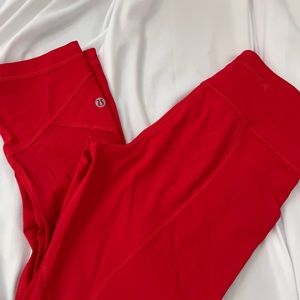 ❗️Rare ❗️Lululemon 7/8 Leggings Pace Rival Red